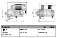 Denso Anlasser Starter 2.0Kw FüR Honda CR-V IV III Accord Viii Kombi DSN1386