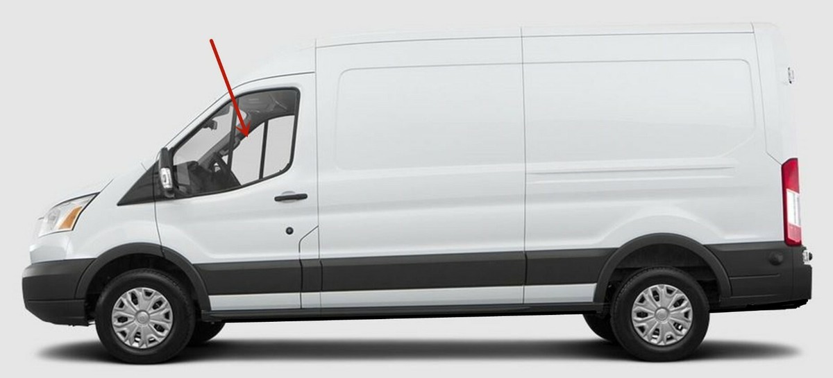 Ventana lateral para Ford Transit 2000-2013 Derecha