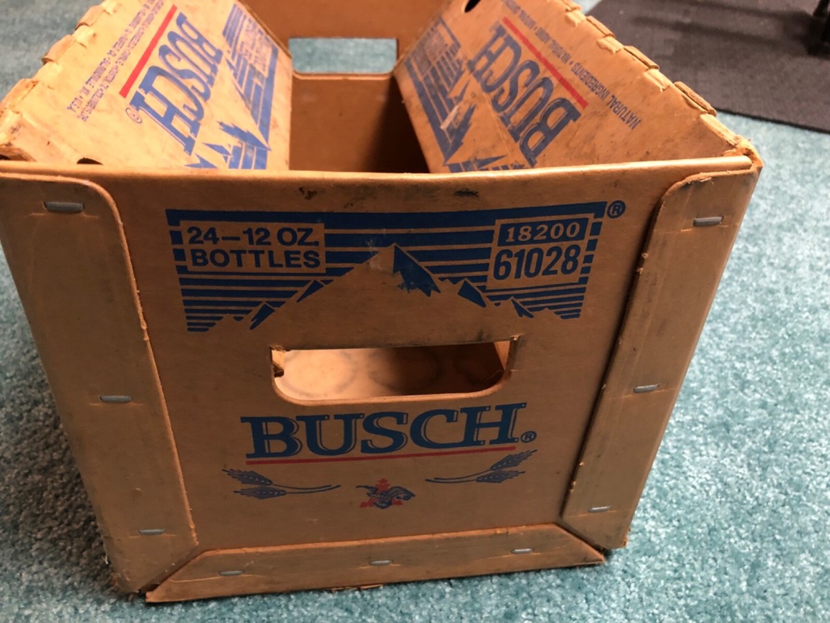 アメリカビールボックス　Anheuser-Busch ビンテージビールケース Vintage Anheuser Busch Hinged waxed cardboard case only of