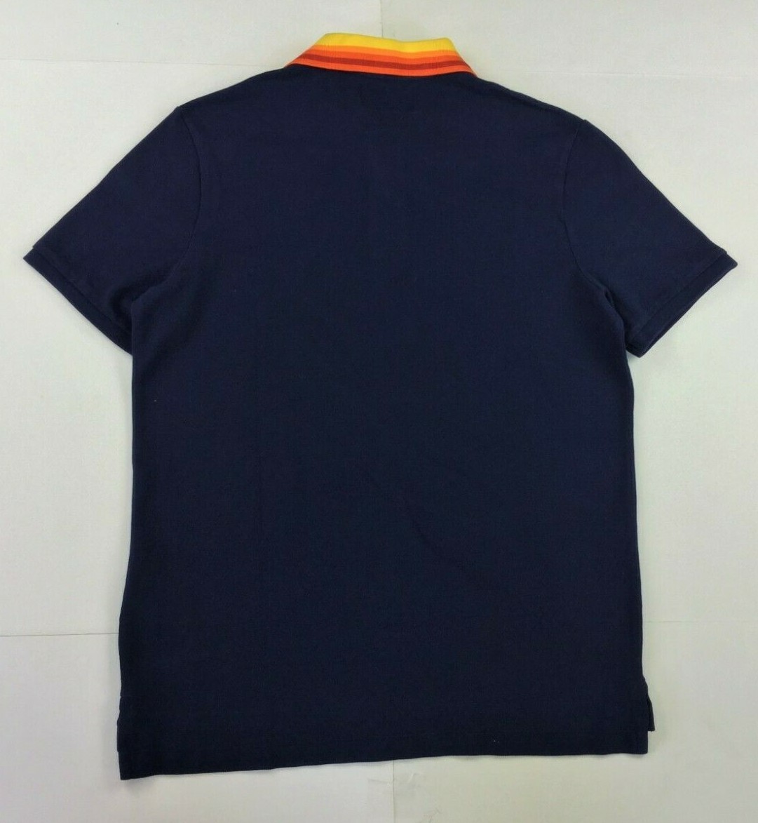 Polo Ralph Lauren Men Navy Classic VTG Sportsman Rainbow