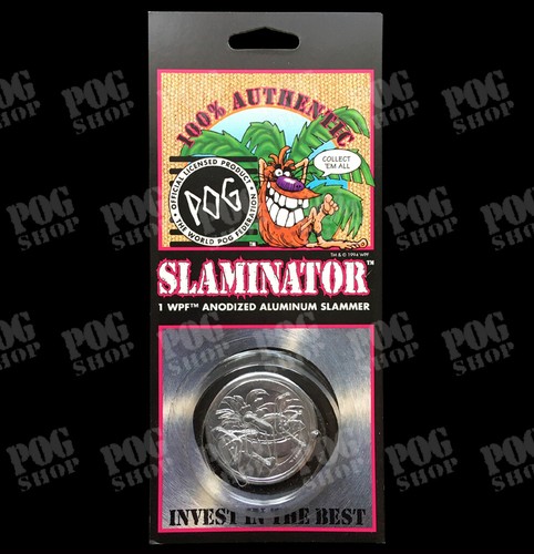 POGS 1994 Blister Trasparente Sigillato USA SLAMINATOR KINI - Ultra Raro - NEGOZIO POG - Foto 3 di 10