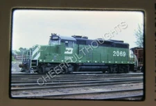 Original '73 Kodachrome Slide BN Burlington Northern 2069 GP20 Galesburg   32X20