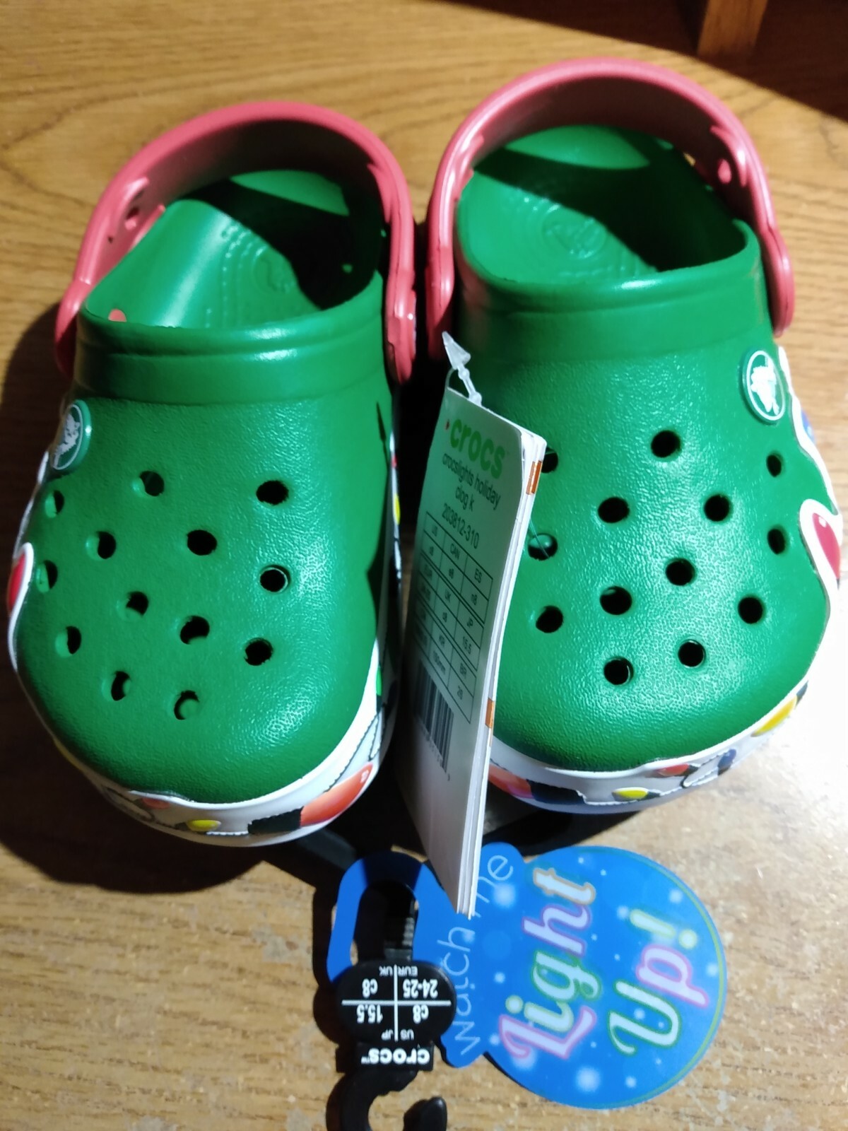 christmas crocs light up