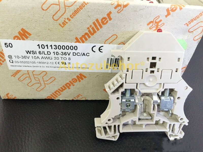50 pcs/box NEW FOR Weidmuller Fuse Terminal WSI 6/LD 10-36V DC/AC
