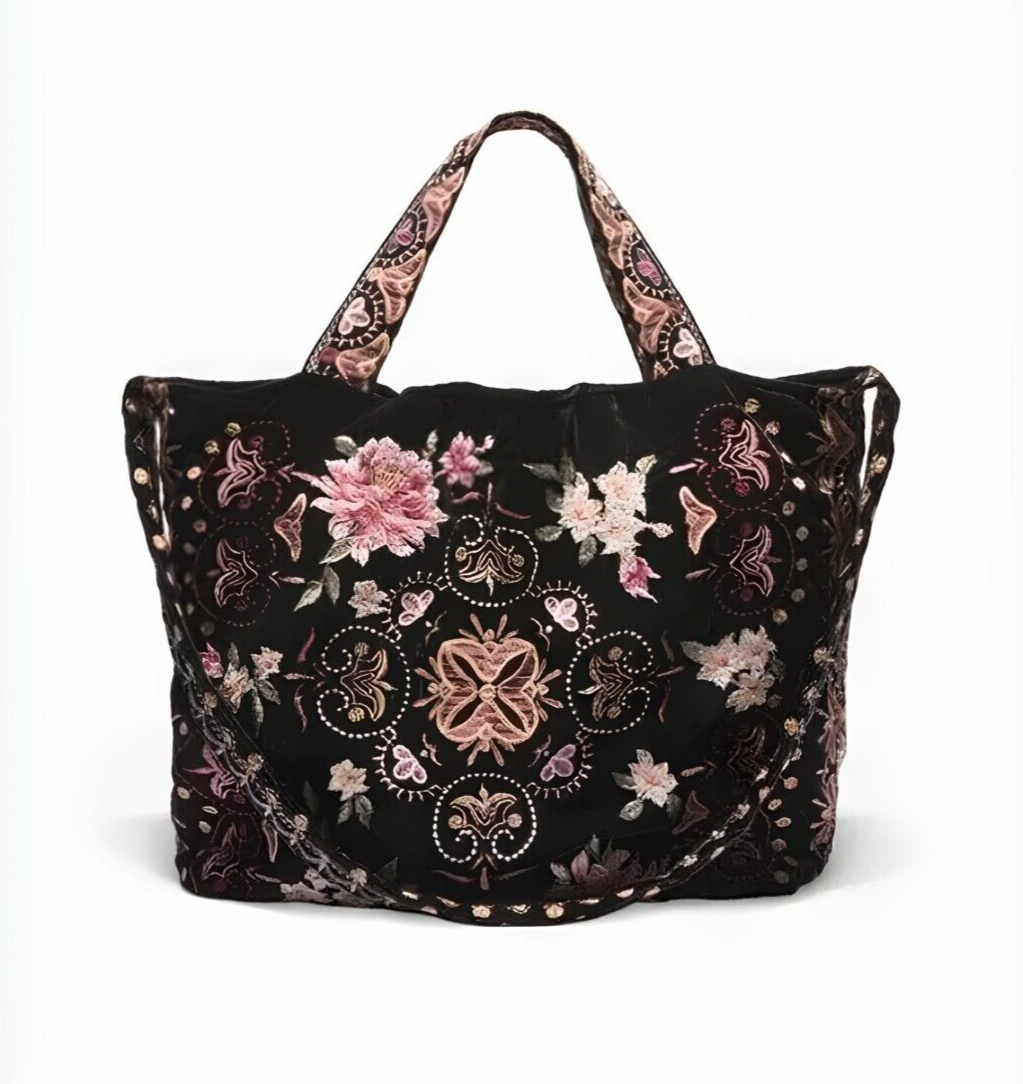 Johnny Was JWLA Velvet Tote Bag for sale online | eBay