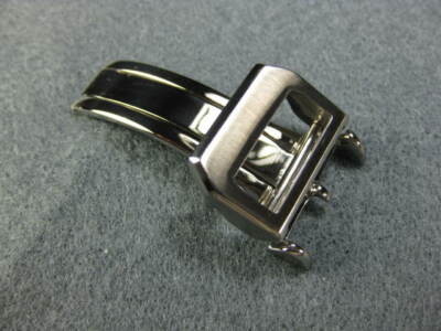 18mm Swiss 316L Stainless Steel Watch Buckle - IWC Style Deployment Clasp