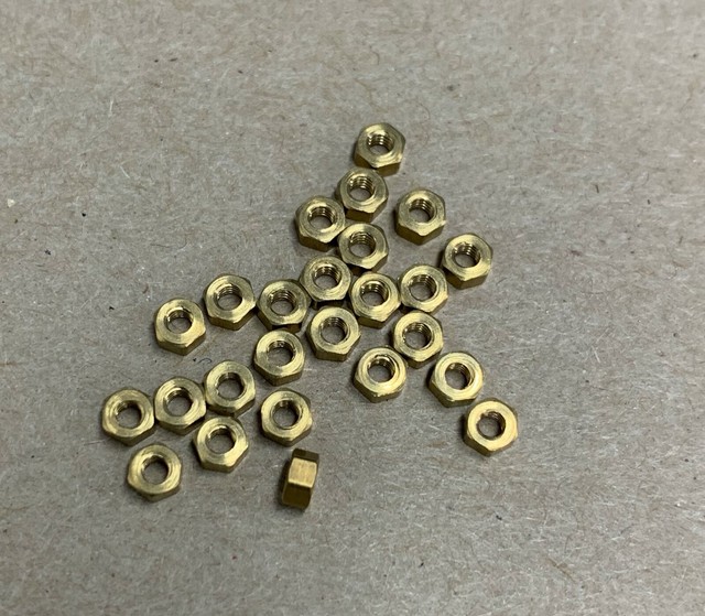 9 BA Brass Nuts pack of 25 eBay