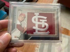 2010 Topps Series 1 Roger Maris St Louis Cardinals Hat Logo Patch MHR-98 64/99