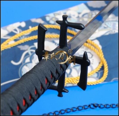 S4912 BLEACH ICHIGO KUROSAKI TENSA ZANGETSU ZANPAKUTO SWORD CURVED