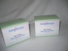 SAFE N SIMPLE OSTOMY SKIN BARRIER FILM WIPES **TOTAL OF 47 WIPES**
