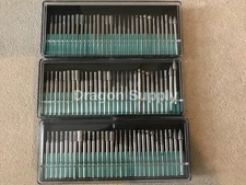 90pc Diamond Burr Bits Set For Rotary Grinding Cutting Tool Grit 80/150/600