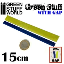 Green Stuff World Kneadatite Blue/Yellow Green Stuff 6" / 15cm Epoxy Putty Bar