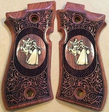 KSD Brand Beretta 81F, 81 FS, 84 F, 84 FS, 84 Cheetah Compatible Rosewood Grip
