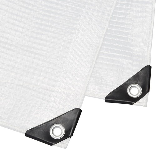 Commercial Clear Heavy Duty Tarp Waterproof Tarpaulin Canopy Greenhous Roof 16x8 - 第 4/10 張圖片