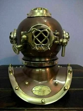 Brass Diving Divers Helmet Antique U.S Navy Mark V Vintage Maritime Collectible