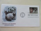 Himalayan & Abyssinian Cats 22c Stamp 1988 Fdc Sc#2373 Fleetwood Cachet Cover