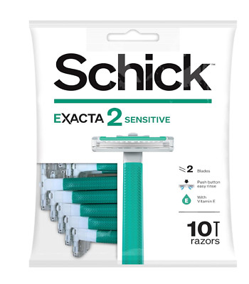 Schick Exacta2 Sensitive Disposable Razor (10 Count)
