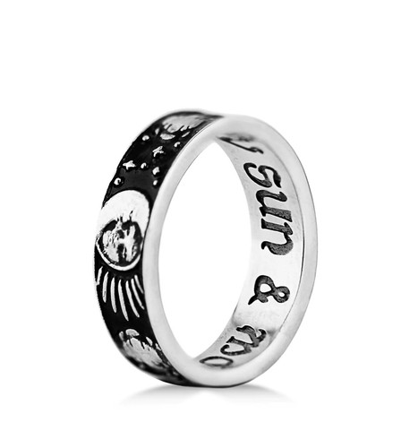 Rogue + Wolf sun and moon ring - Size O (US7) - Picture 2 of 7