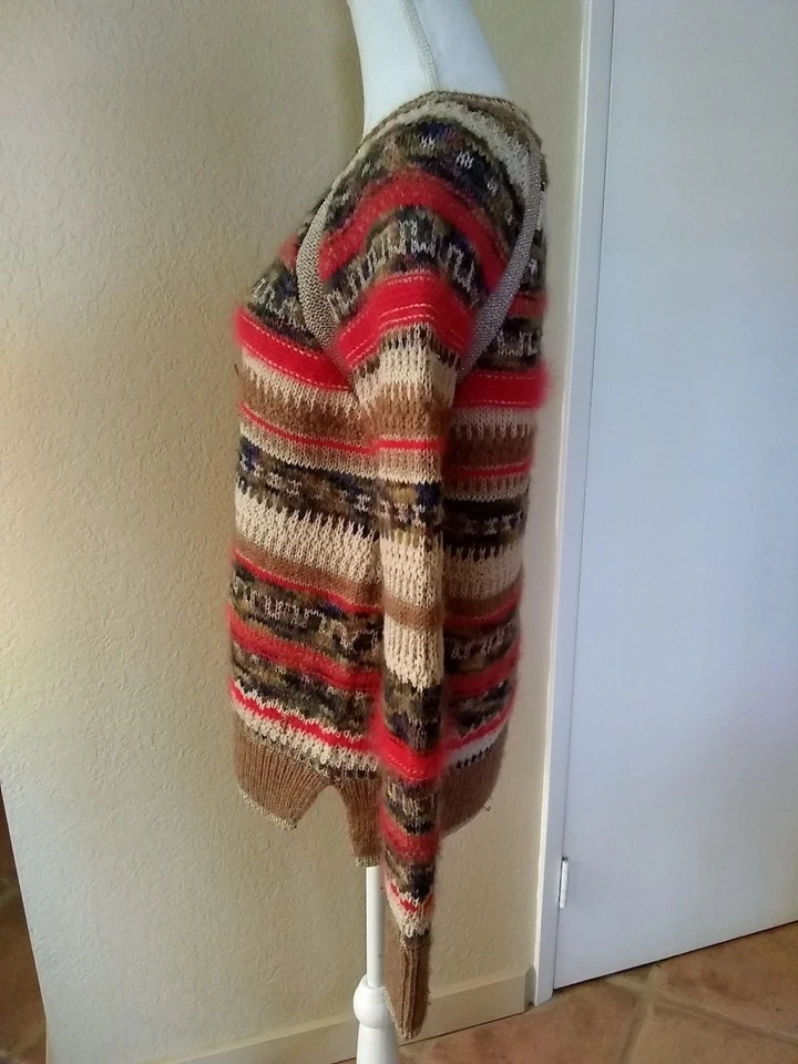 Suéter JUICY COUTURE Plateado y Dorado Lana Metálica Alpaca Angora Talla Grande EXCELENTE Foto 3 de 4