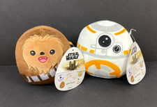 Lot of 2 5 Star Wars Squishmallow Plush Toys Chewbacca BB-8 NWT