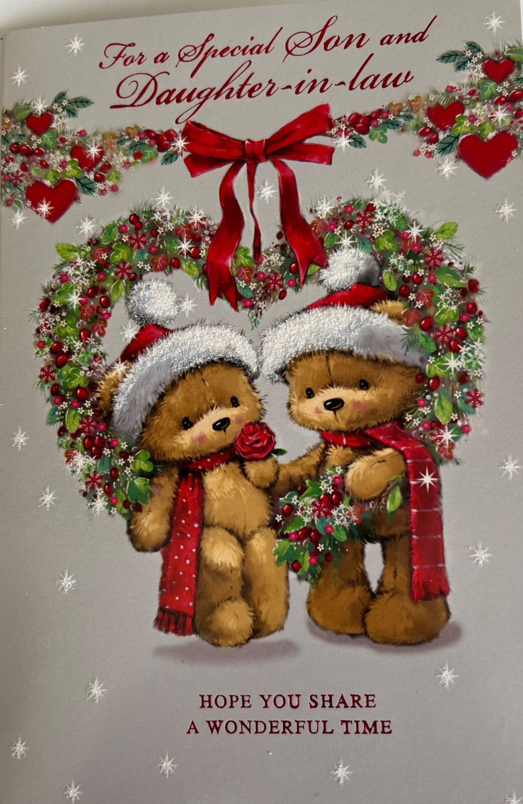 Christmas card special Son & Daughter-in-law Xmas XSE30439