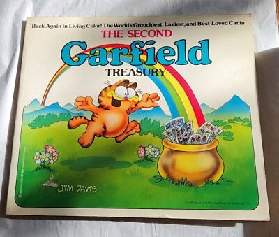 The Second Garfield Treasury By Jim Davis 1983 Paperback Book Sunday comics
