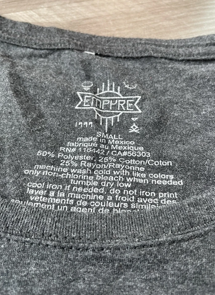 Camiseta Empyre Gris Elefante S Cuello Redondo Top Manga Corta Foto 4 de 4