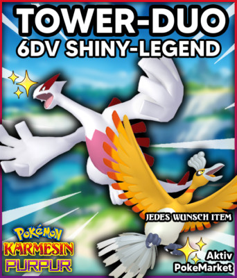 TOWER DUO   SHINY 6DV   Pokemon Karmesin und Purpur Lvl 100 Battle Ready + VGC