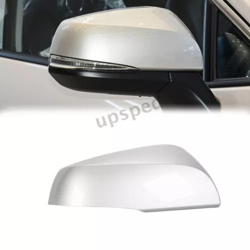 Silver Right Passenger Side Rearview Mirror Cap Cover For Toyota RAV4 2019-2024