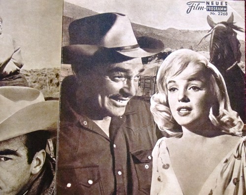 MARILYN MONROE, CLARK GABLE "MISFITS" German movie program 1961 Monty Clift - 第 1/3 張圖片
