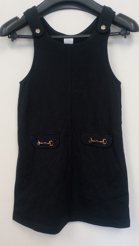 BNWT Zara Black Sleeveless Dress Girls with Gold Detail size - 7 /CH28/12 - Picture 5 of 6