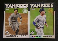 2021 Topps 1986 Topps 35th Anniversary Aaron Judge 86B-99, Chrome 86BC-1 Yankees