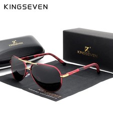 KINGSEVEN New Aluminum Magnesium Men's Sunglasses Polarized Men Coating Mirror G