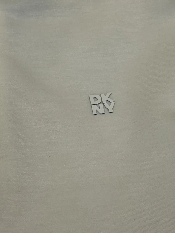 Pullover DKNY Hombre Manga Larga 1/4 Cremallera Crema Talla Pequeña Foto 2 de 4