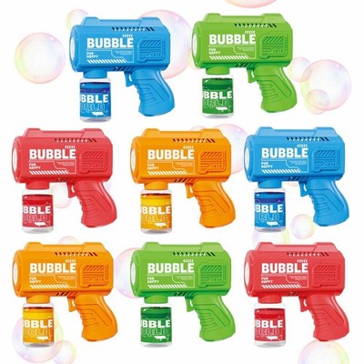 8-Pack Automatic Bubble Gun Set, Bubble Machine Blower for Kids, Outdoor Fun, Pa