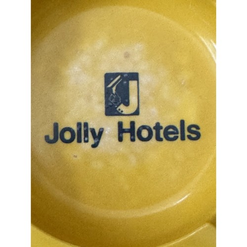 Cenicero de plástico retro MCM de colección Jolly Hotels viaje turismo vacaciones motel - Imagen 3 de 3