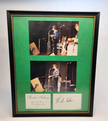 Rare Rock'n Roll Rick Nelson Original Photos & Autograph 1980 Good Time Theatre 