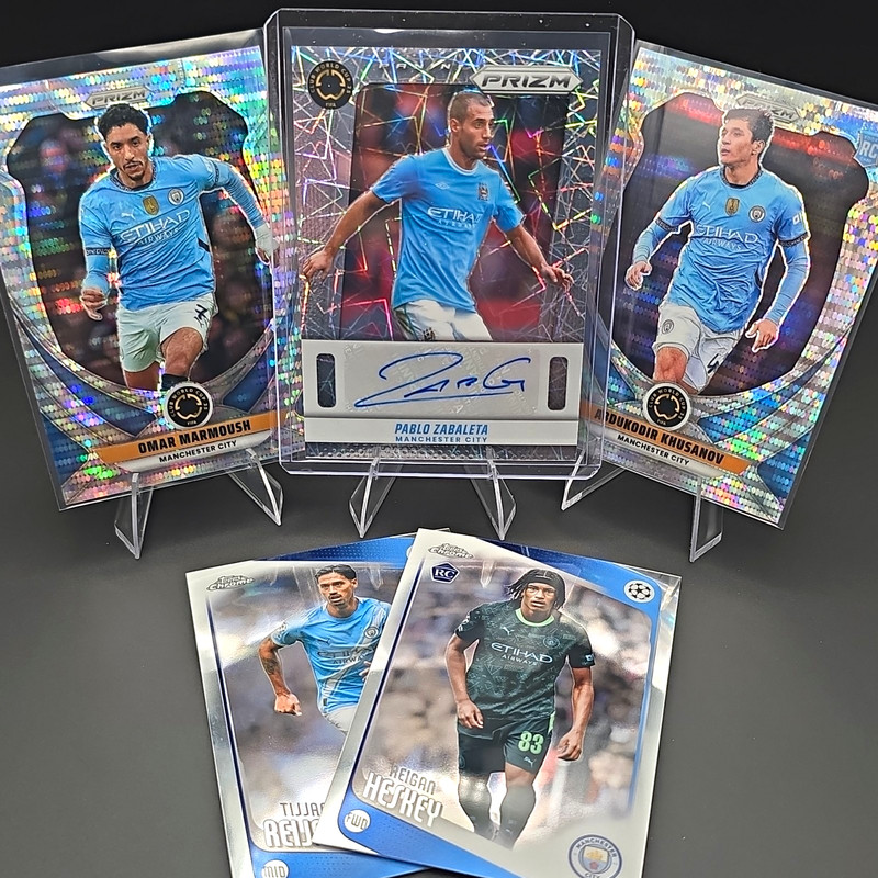 Panini Prizm/Topps Chrome FIFA World Cup 2025-26 Man City 5-Card Lot Autograph