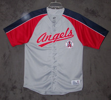 Los Angeles Angels Jersey Adult Large 42 44 Gray Dynasty Baseball MLB SS Mens