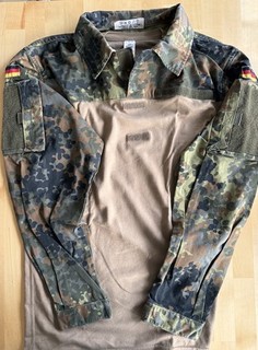 Original Leo Köhler Combat Shirt KSK /Bundeswehr Flecktarn–Gr. 8/56– Top Zustand