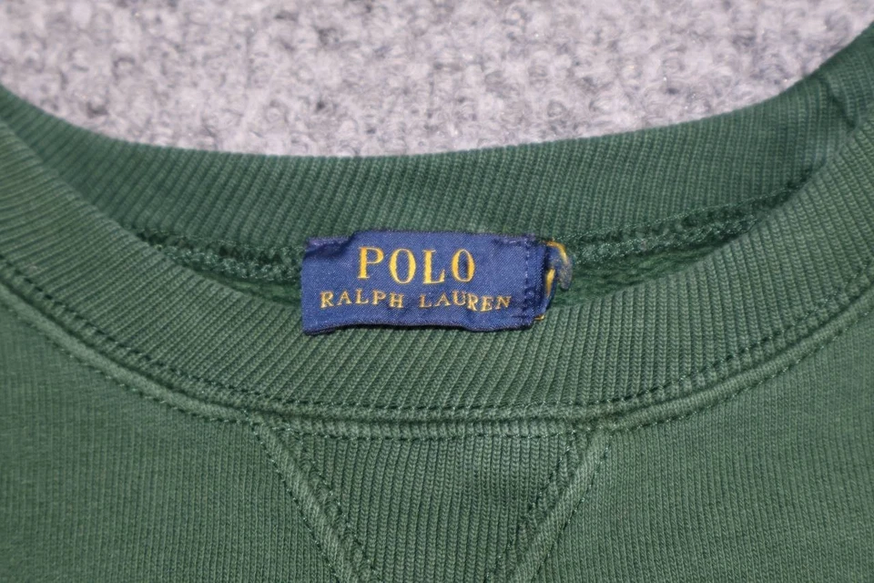 Sudadera Polo Ralph Lauren "Ralph's Coffee" Logo en Verde y Blanco Talla Mediana Foto 2 de 4