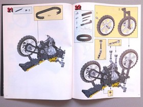 1991   Technic #8838 Motorcycle & 3 Wheel Bike Instruction Manual Slf5-1