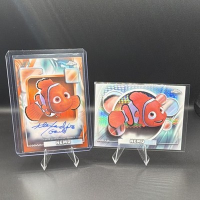 2026 Topps Disney Chrome Pixar Finding Nemo 2 Card Lot #88 Autograph Gould /25