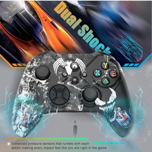 Venom/Spiderman Black Controller For Xbox one, Elite S,X PC Compatible - NEW - Picture 6 of 7