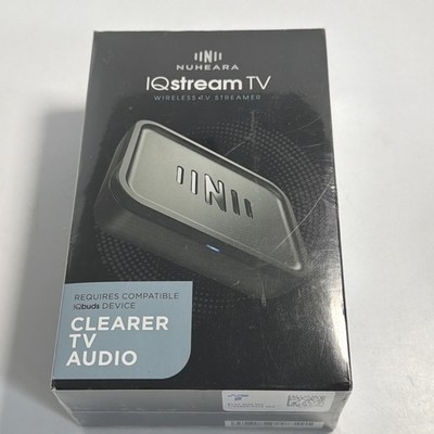 IQstream  TV Audio Streamer Hear TV Better by Nuheara New Sealed T27-95