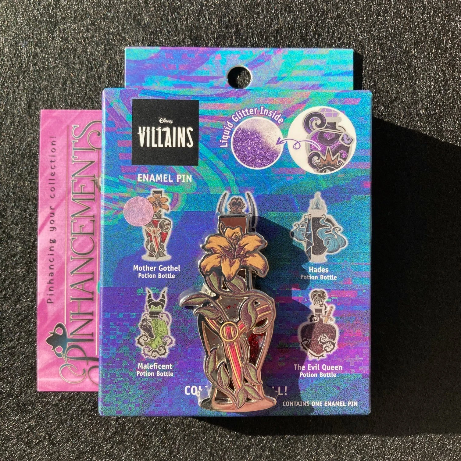 Disney Villains Potion Bottle Liquid Glitter Blind Box Enamel Pin MOTHER GOTHEL