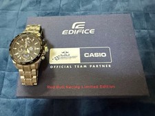 Casio Edifice EFR-520RB Red Bull Racing Limited Edition Quartz 42mm Silver Dial