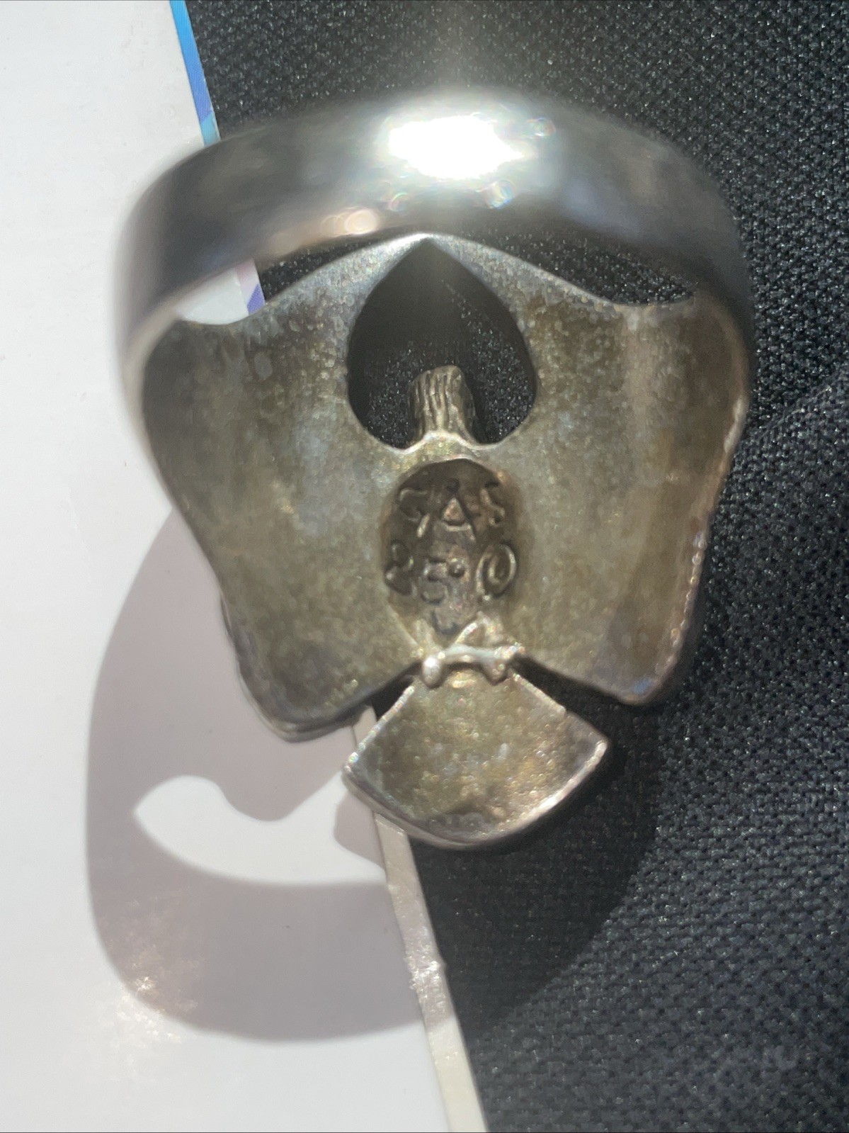 1985 GORDON & SMITH FLYING EAGLE Ring SILVER Plat… - image 5