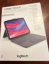 NEW Grey Logitech Combo Touch Detachable Keyboard Case for iPad 10th Generation