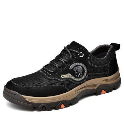 Men's Low-top Casual Sneakers Retro Style Outdoor Non-Slip Travel Treking Shoes